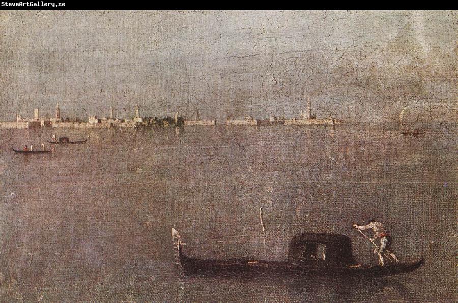 GUARDI, Francesco Gondola in the Lagoon dfhg